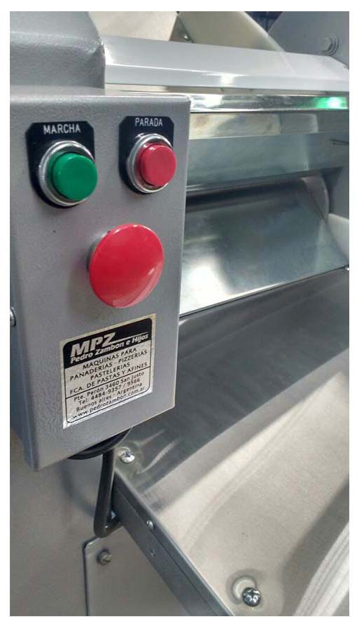 tablero y corte rapido sobadoras opcional